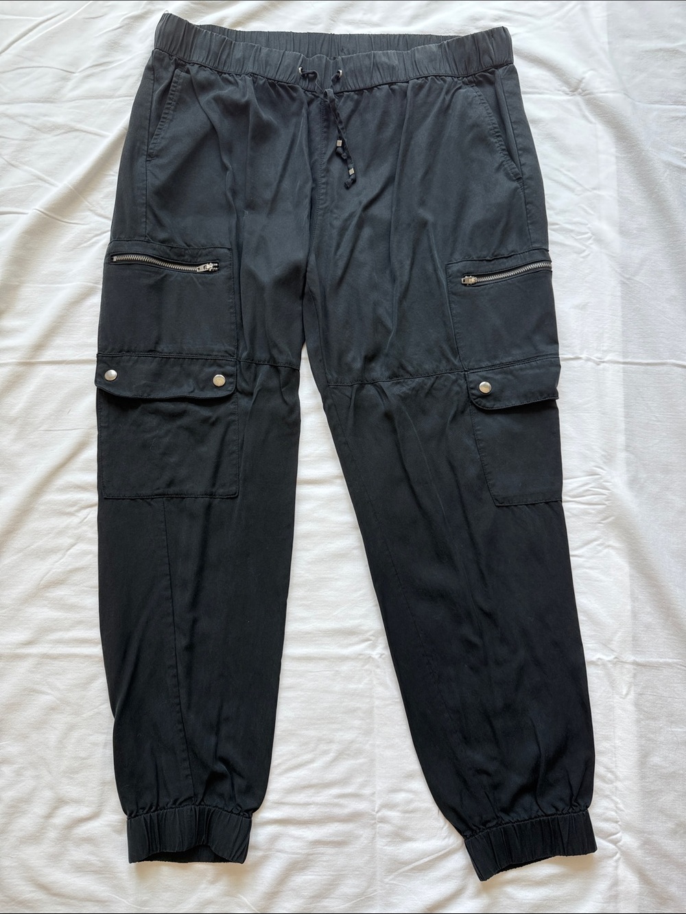 Banana Republic Factory Black Cargo Jogger Pants